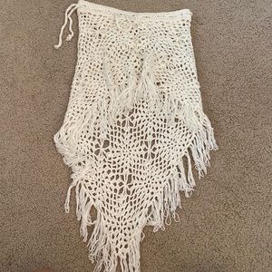 White lacey cover up skirt